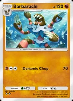 Barbaracle card in English