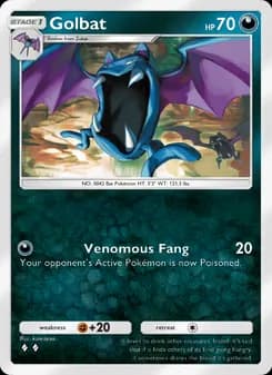 Golbat card in English