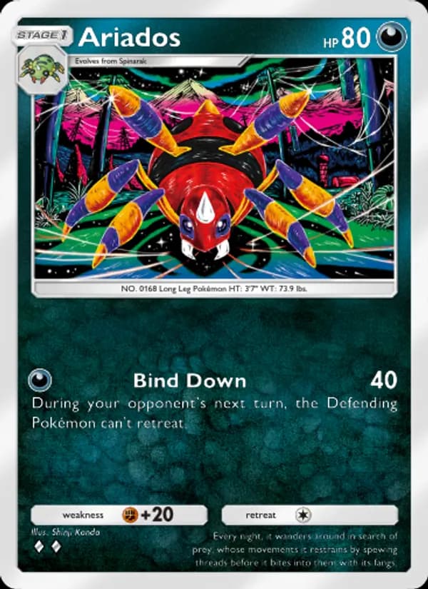 Ariados card in English