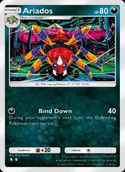 Ariados card in English