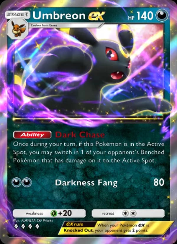 Umbreon ex card in English