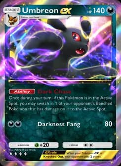 Umbreon ex card in English