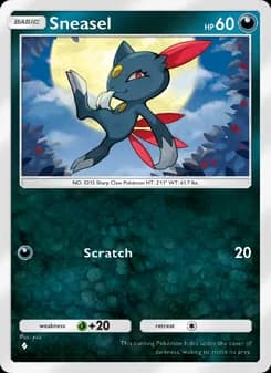 Sneasel card in English