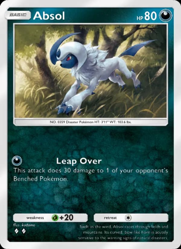 Absol card in English