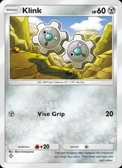 Klink card in English
