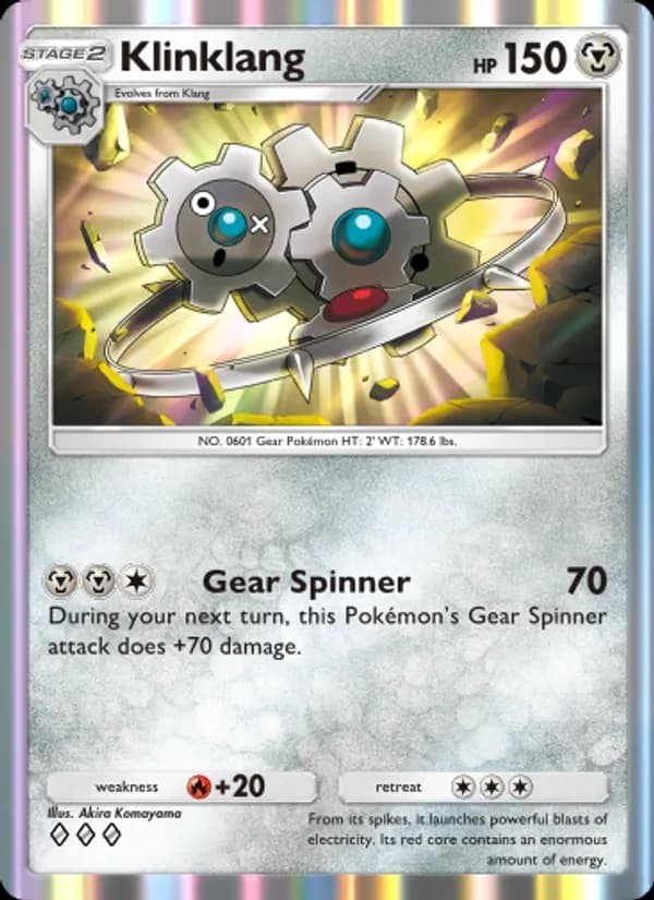 Klinklang card in English