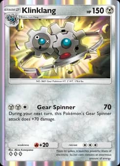 Klinklang card in English