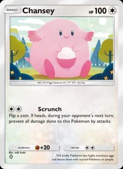 Chansey card in English