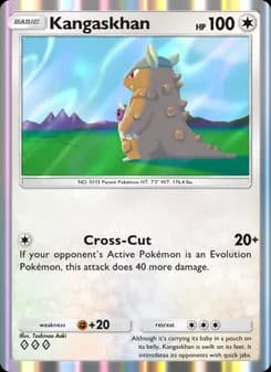 Kangaskhan card in English