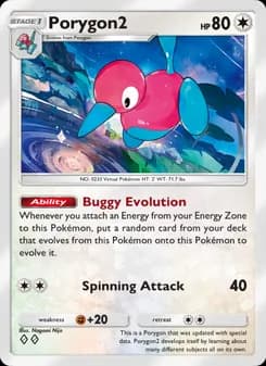 Porygon2 card in English