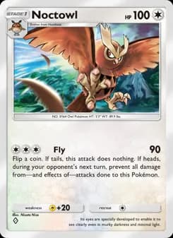 Noctowl card in English