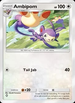 Ambipom card in English