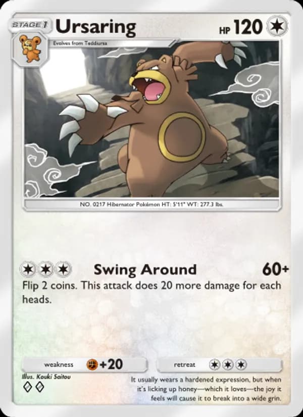 Ursaring card in English