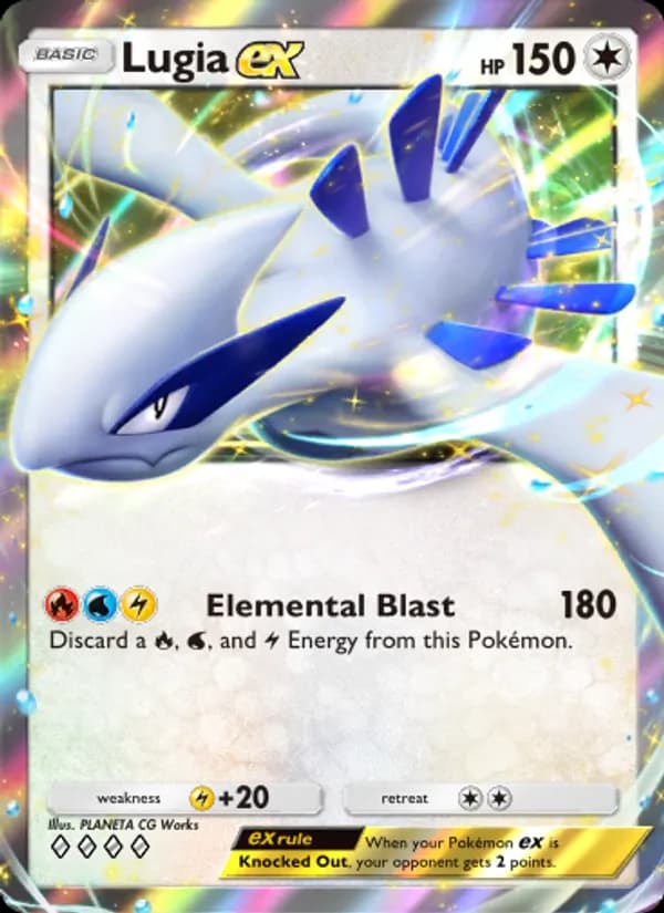 Lugia ex card in English