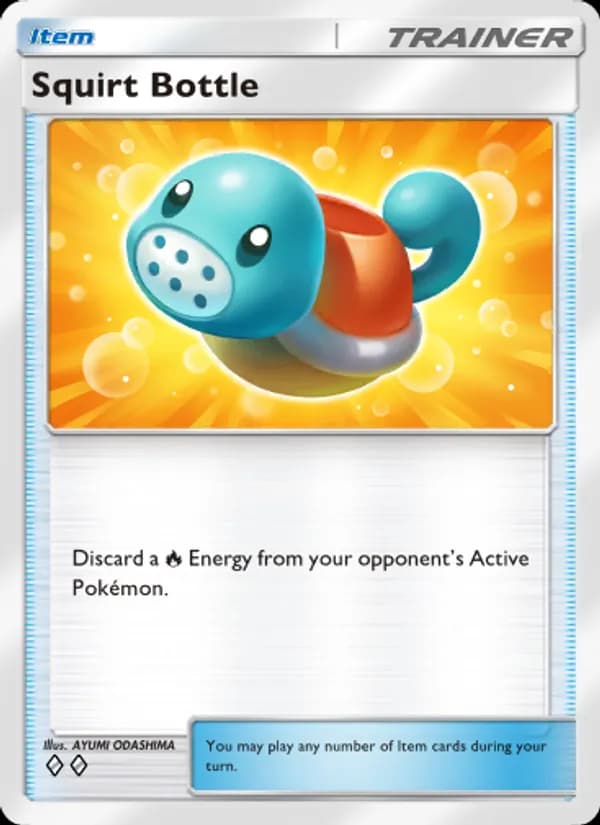 Squirt Bottle card in English