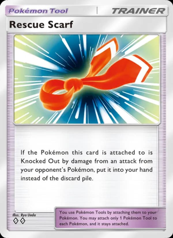 Rescue Scarf card in English