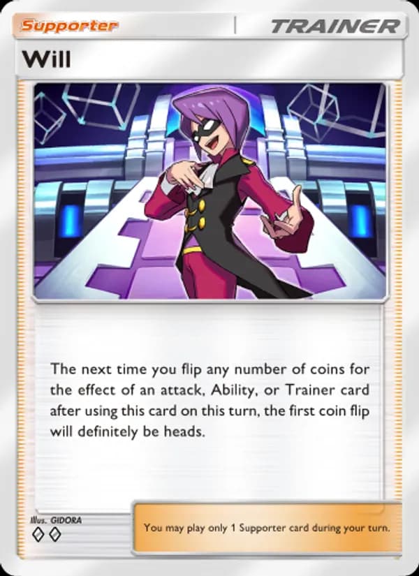 Will card in English