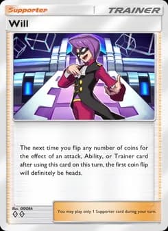 Will card in English