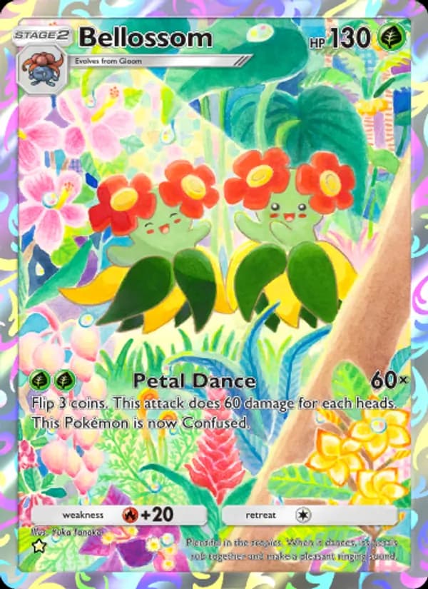 Bellossom card in English