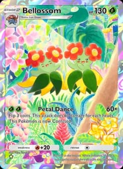 Bellossom card in English