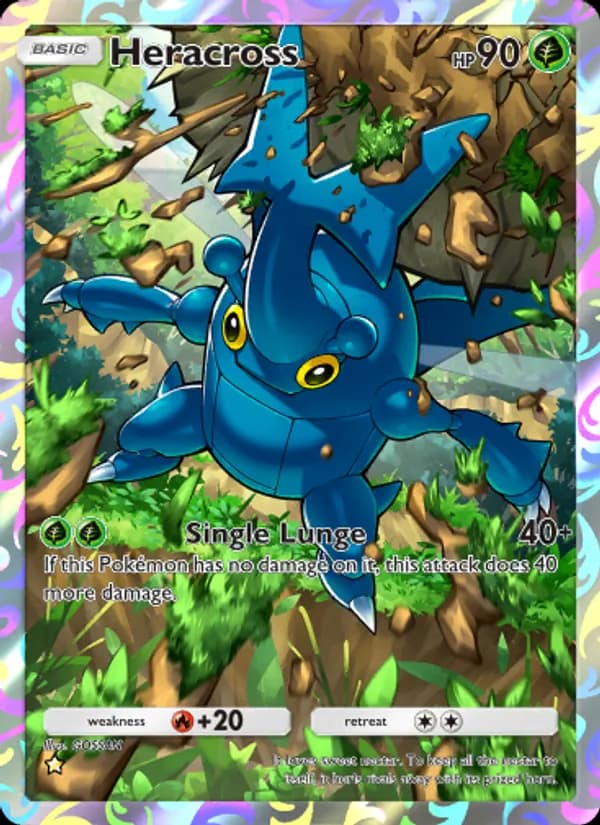 Heracross card in English