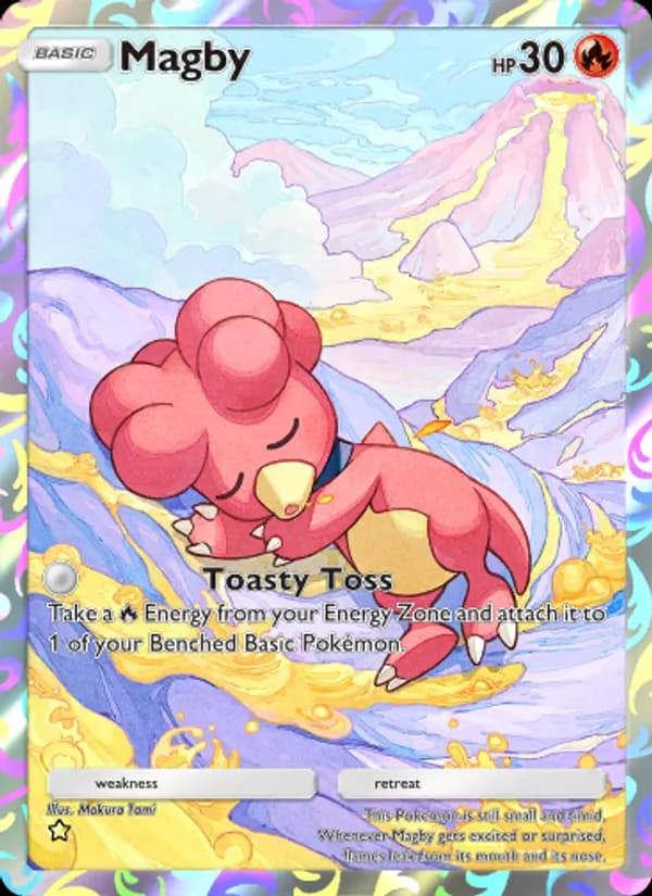 Magby card in English