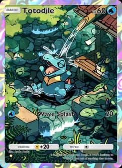Totodile card in English