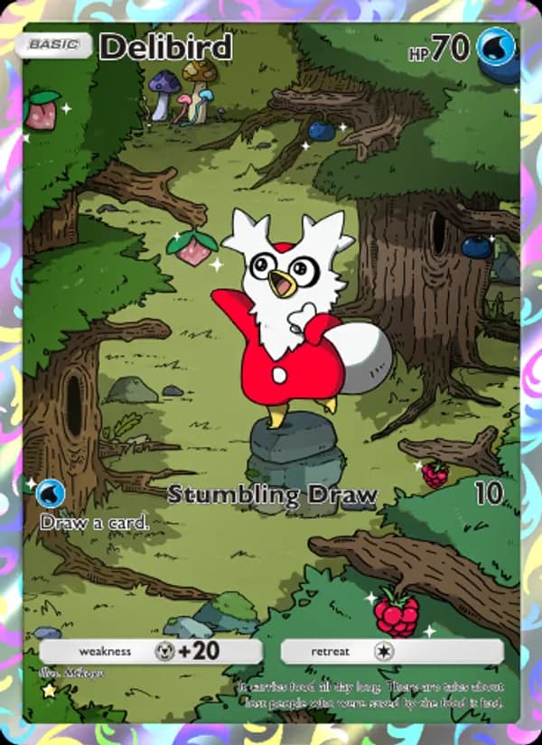 Delibird card in English