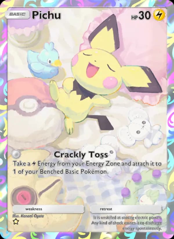 Pichu card in English