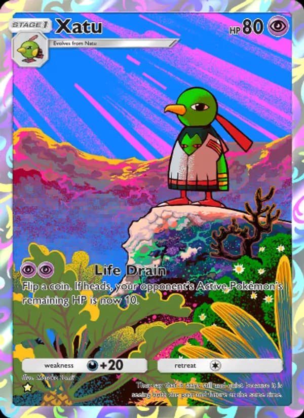 Xatu card in English