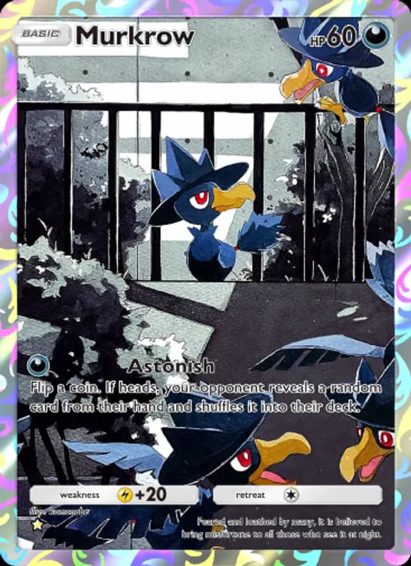 Murkrow card in English