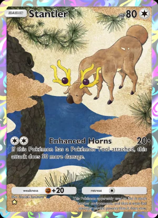 Stantler card in English