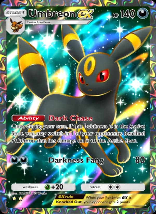 Umbreon ex card in English