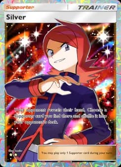 Silver card in English