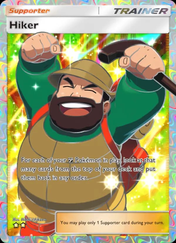 Hiker card in English