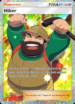 Hiker card in English