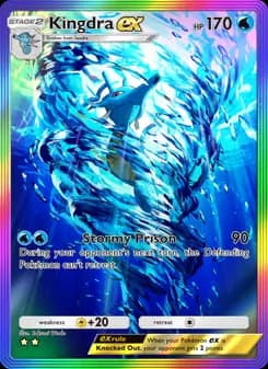 Kingdra ex card in English