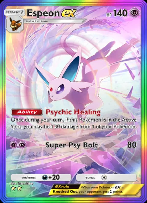 Espeon ex card in English