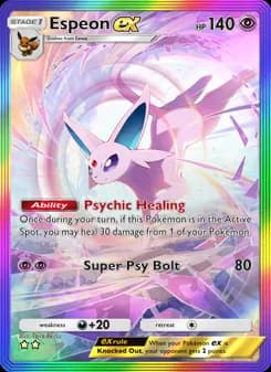 Espeon ex card in English