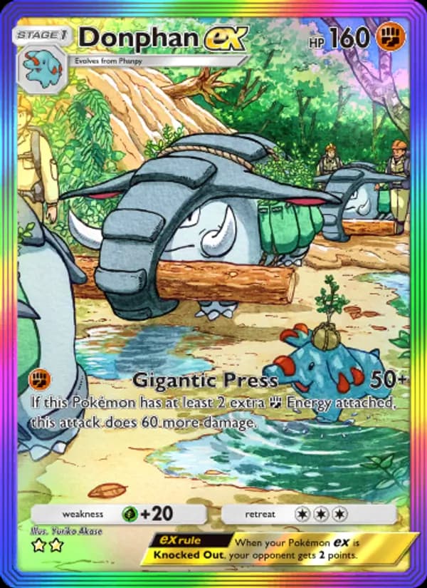 Donphan ex card in English