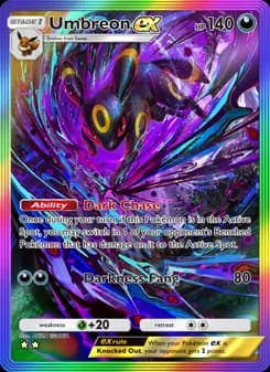 Umbreon ex card in English