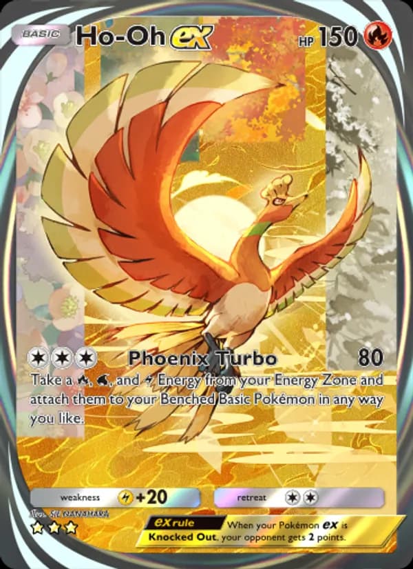Ho-Oh ex card in English