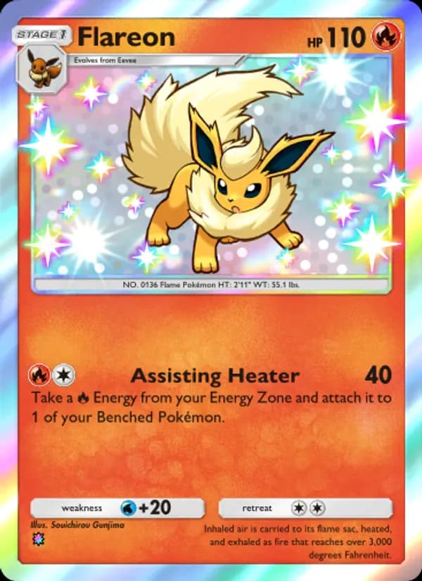 Flareon card in English