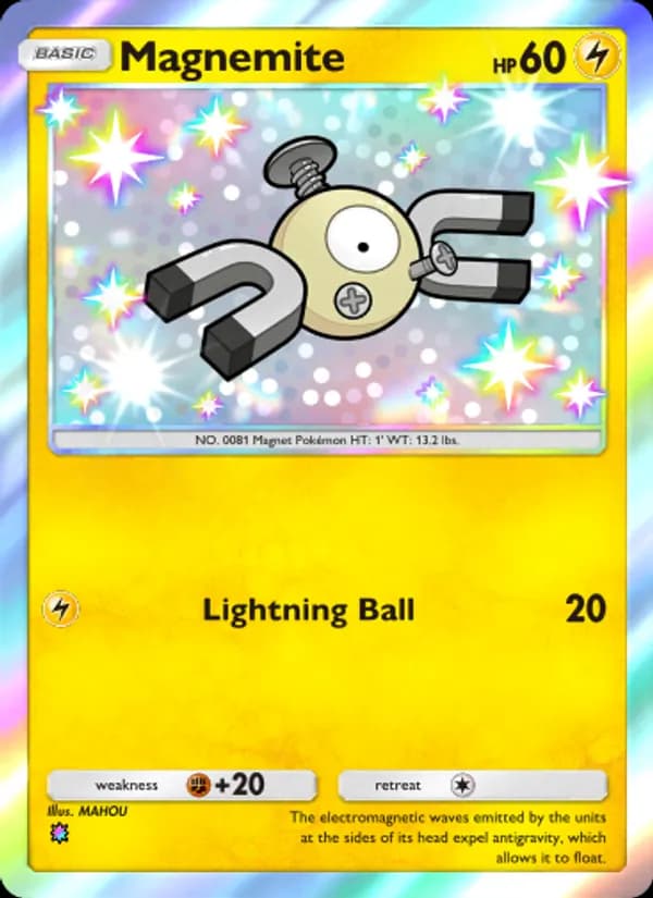 Magnemite card in English