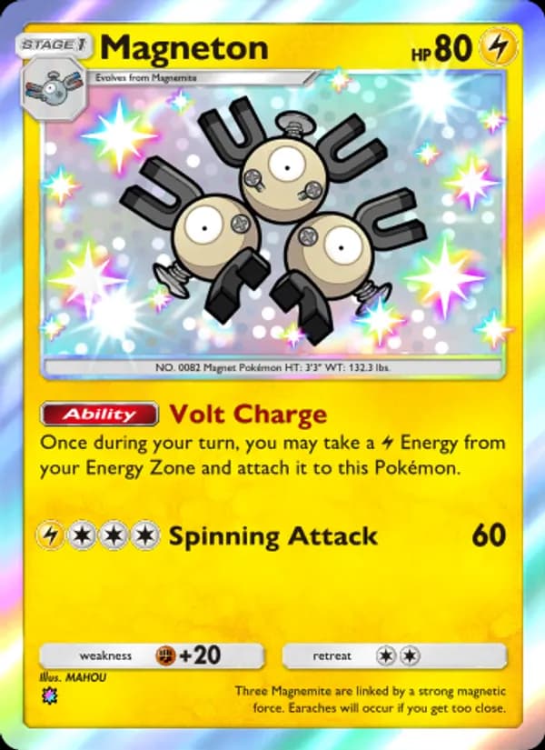 Magneton card in English