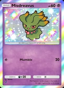 Misdreavus card in English