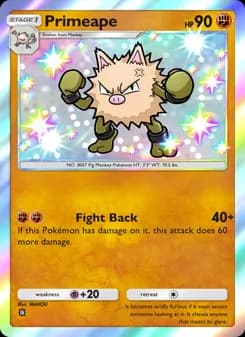 Primeape card in English