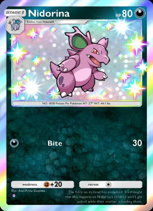 Nidorina card in English