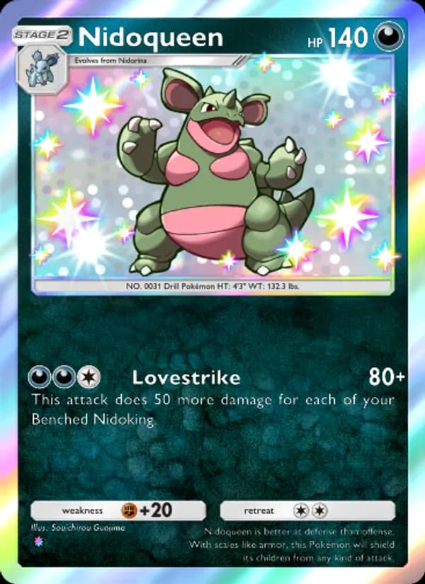Nidoqueen card in English