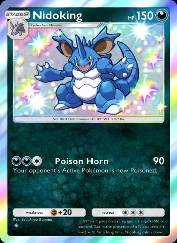 Nidoking card in English